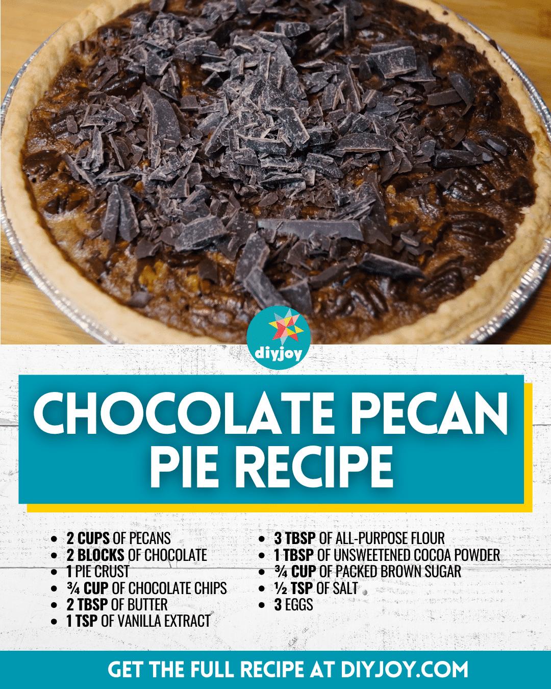 Easy Chocolate Pecan Pie From Scratch