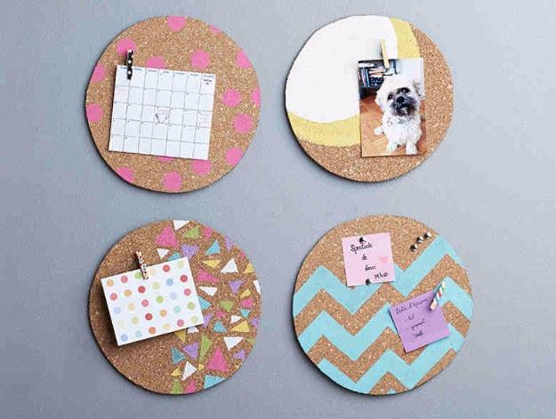 DIY Cork Pin Board, a DIY gift for girls, an easy way to make a gift feel more personal and quick to put together
