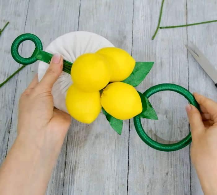 DIY Lemon Towel Hanger Tutorial