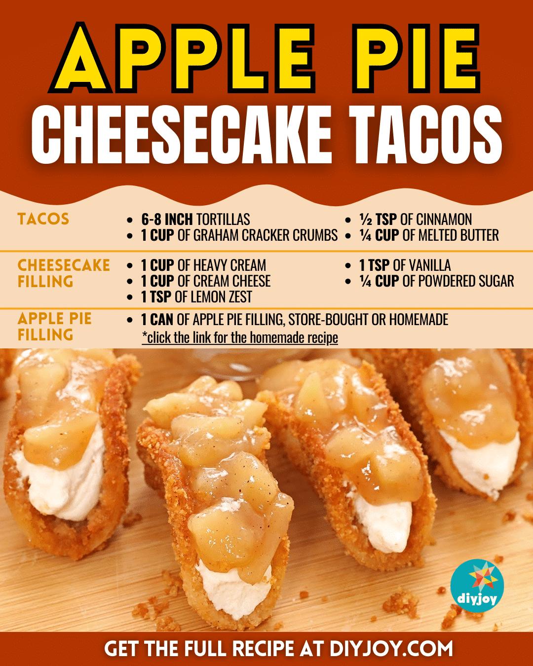Easy Apple Pie Cheesecake Tacos Recipe