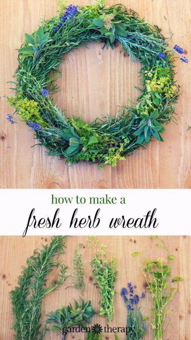 Fresh Herb Wreath, a botanical home accent, a fast weekend build even for a novice and warmth that a plain corner was missing