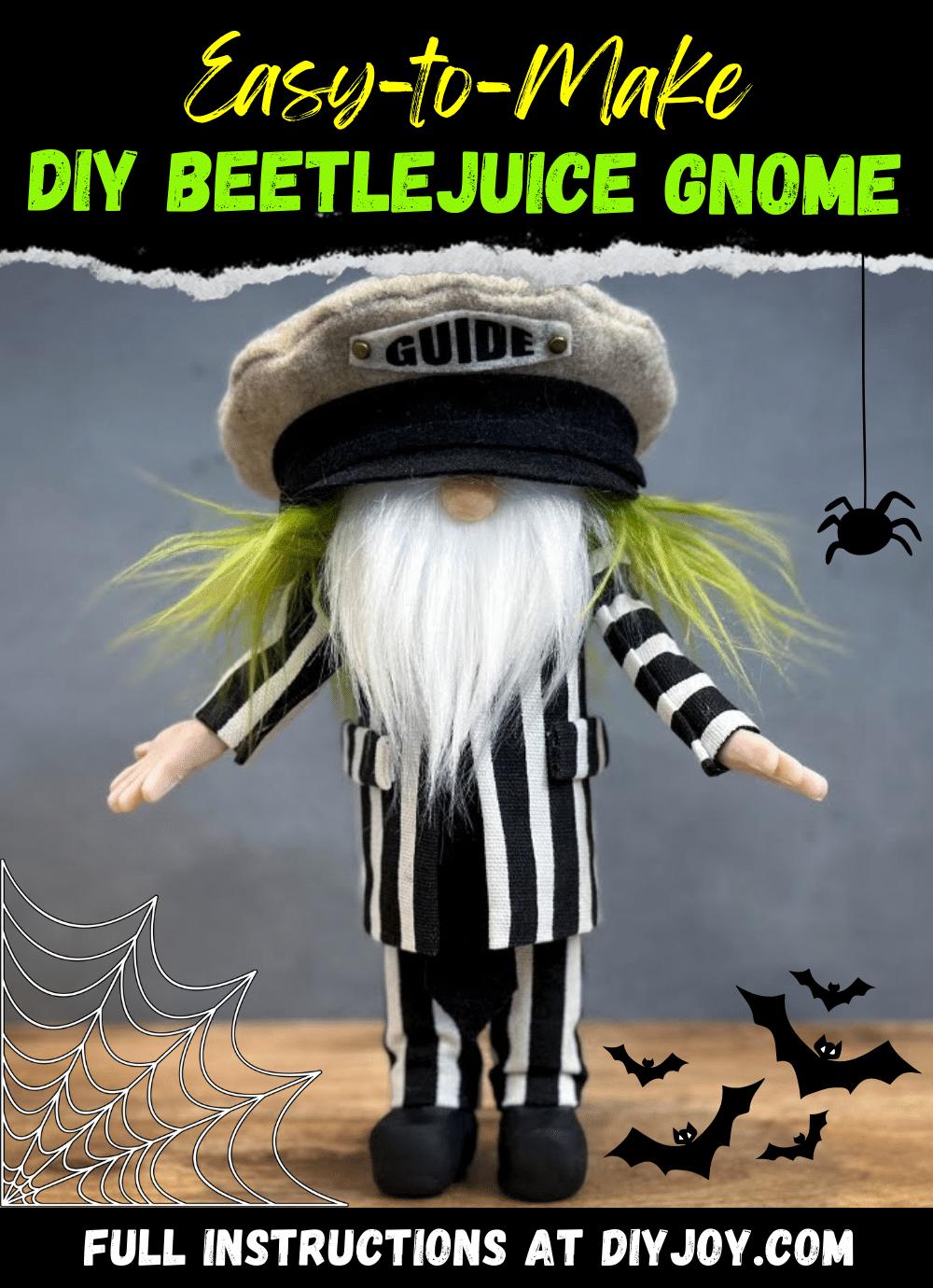 How To Make A DIY Beetlejuice Gnome