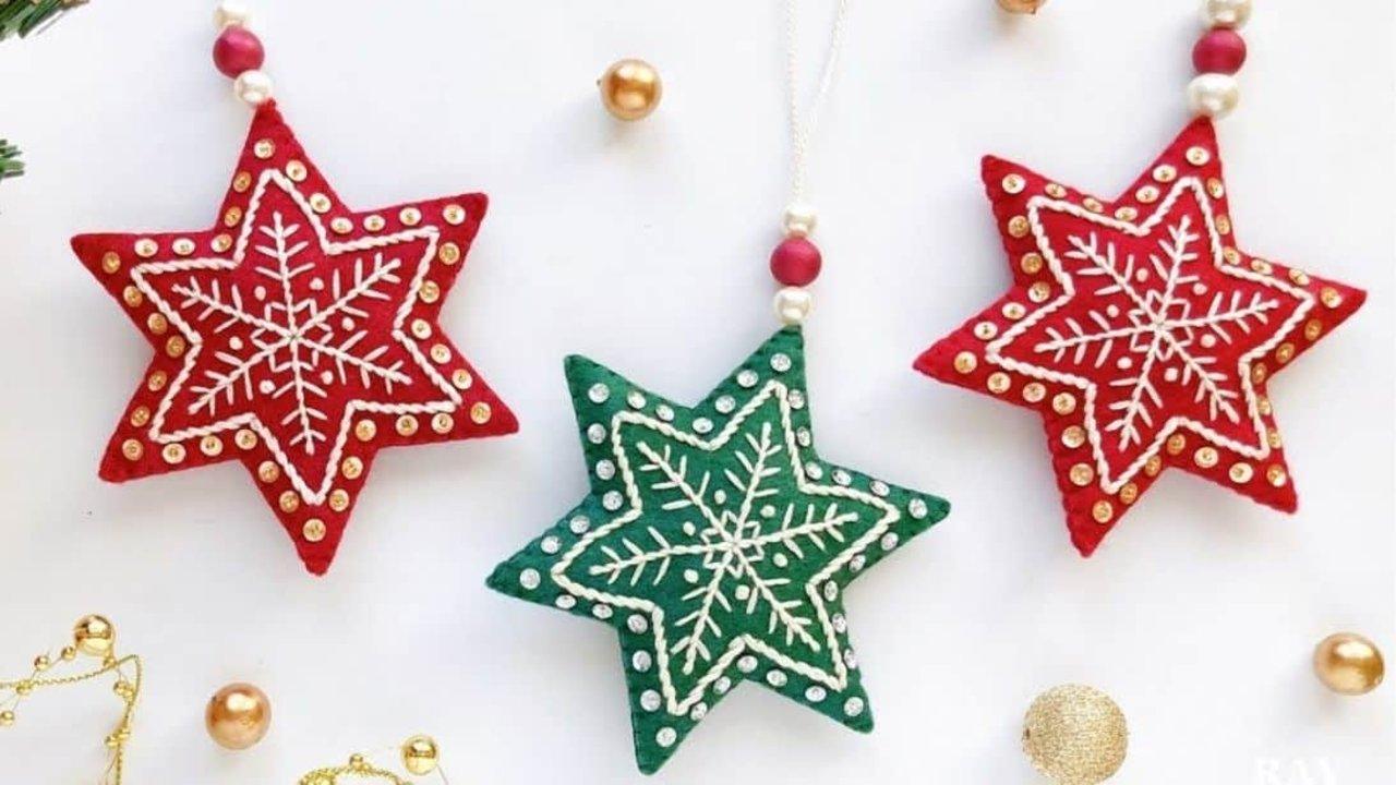 How to Make a Star Ornament with Felt