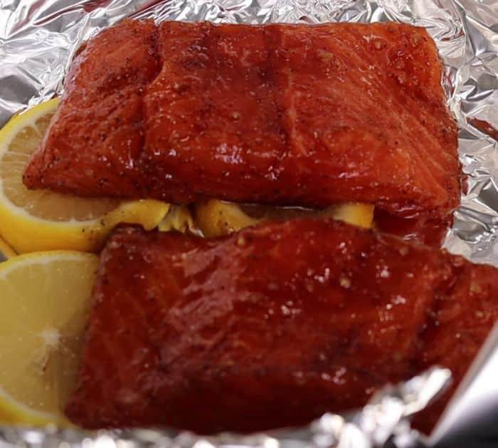 Easy To Make Air Fried Honey Garlic Salmon