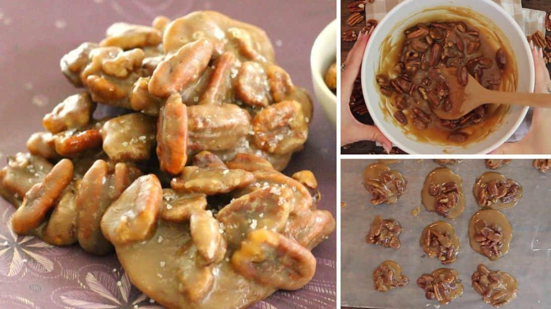 Easy 7-Minute Microwave Praline Pecan Clusters Recipe