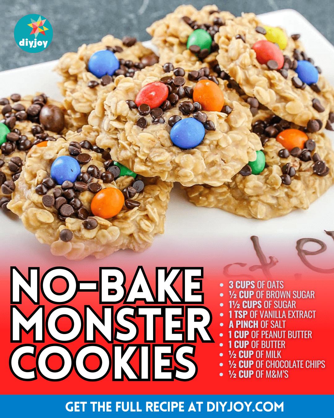 Easy No-Bake Monster Cookies Recipe