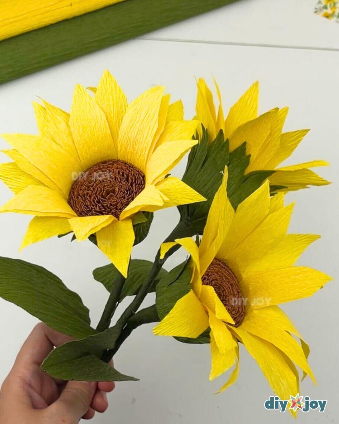 Sunflower Crepe Paper — sunflower crepe paper flower