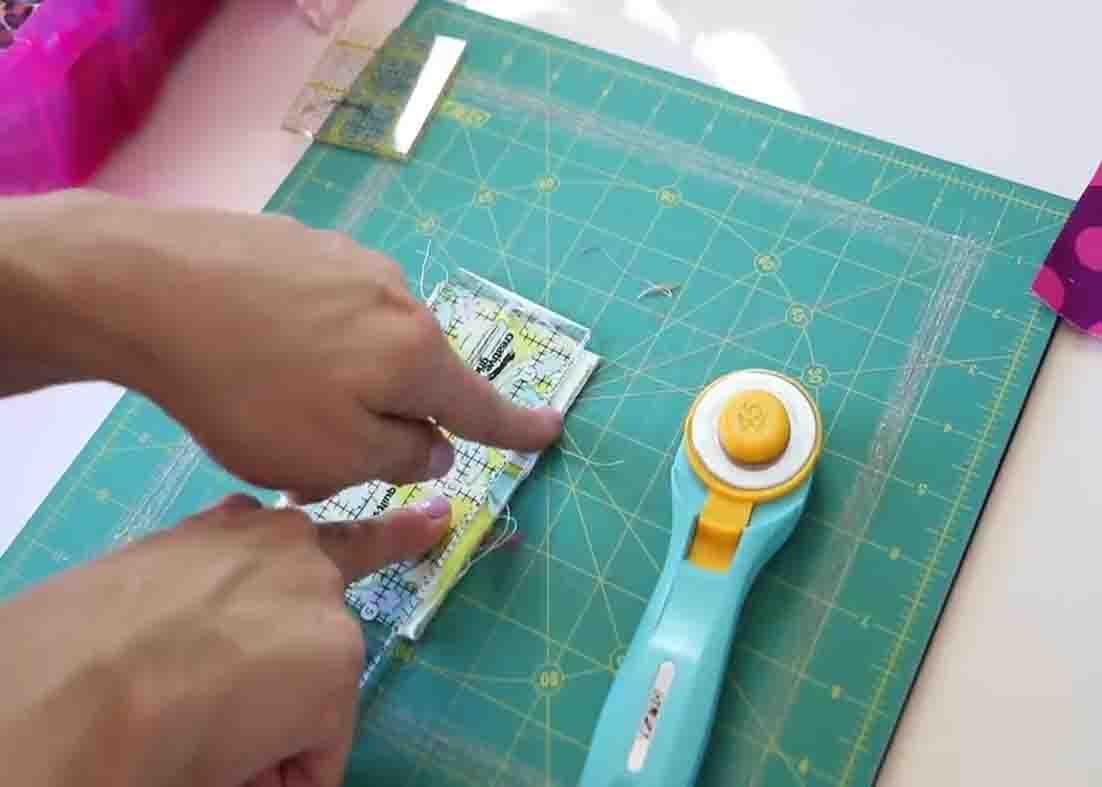 Cutting the scraps to the intended measurements