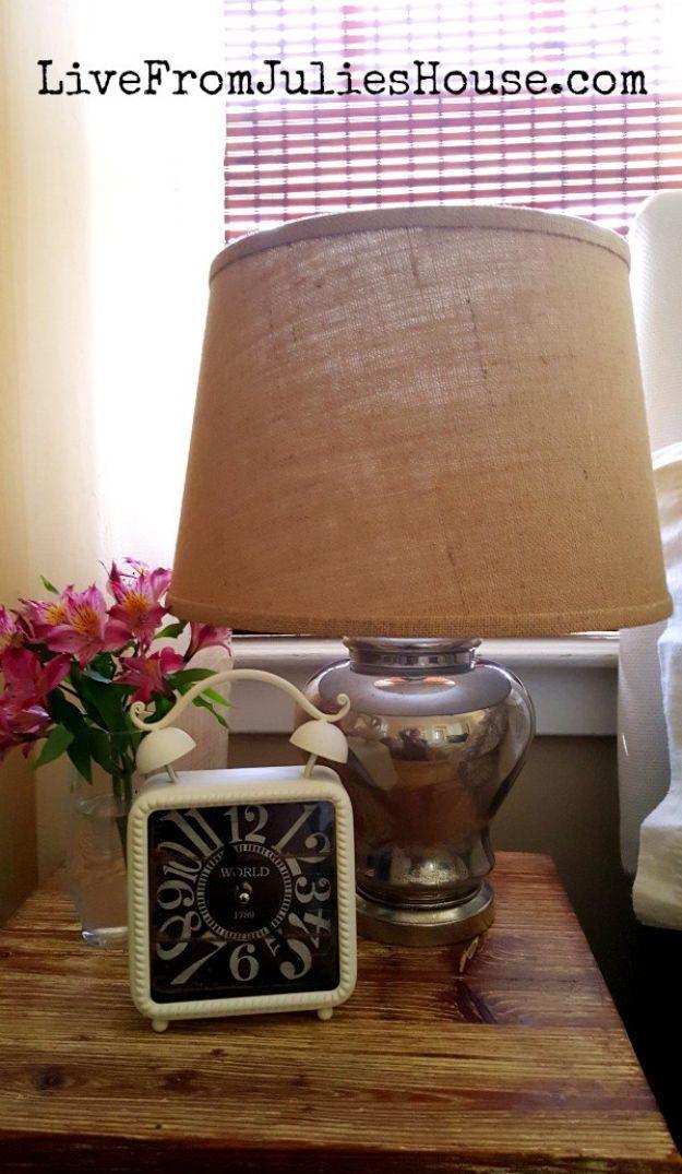 Faux Mercury Glass Lamps, simple to scale up or down as needed and a clever way to reuse scraps you already have