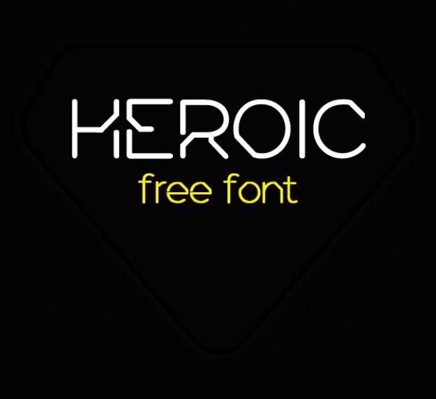 Best Free Fonts To Download for Crafts and DIY Projects - Heroic - Cute, Cool and Professional Looking Font Ideas for Teachers, Crafters and Wedding Decor - Calligraphy, Script, Sa