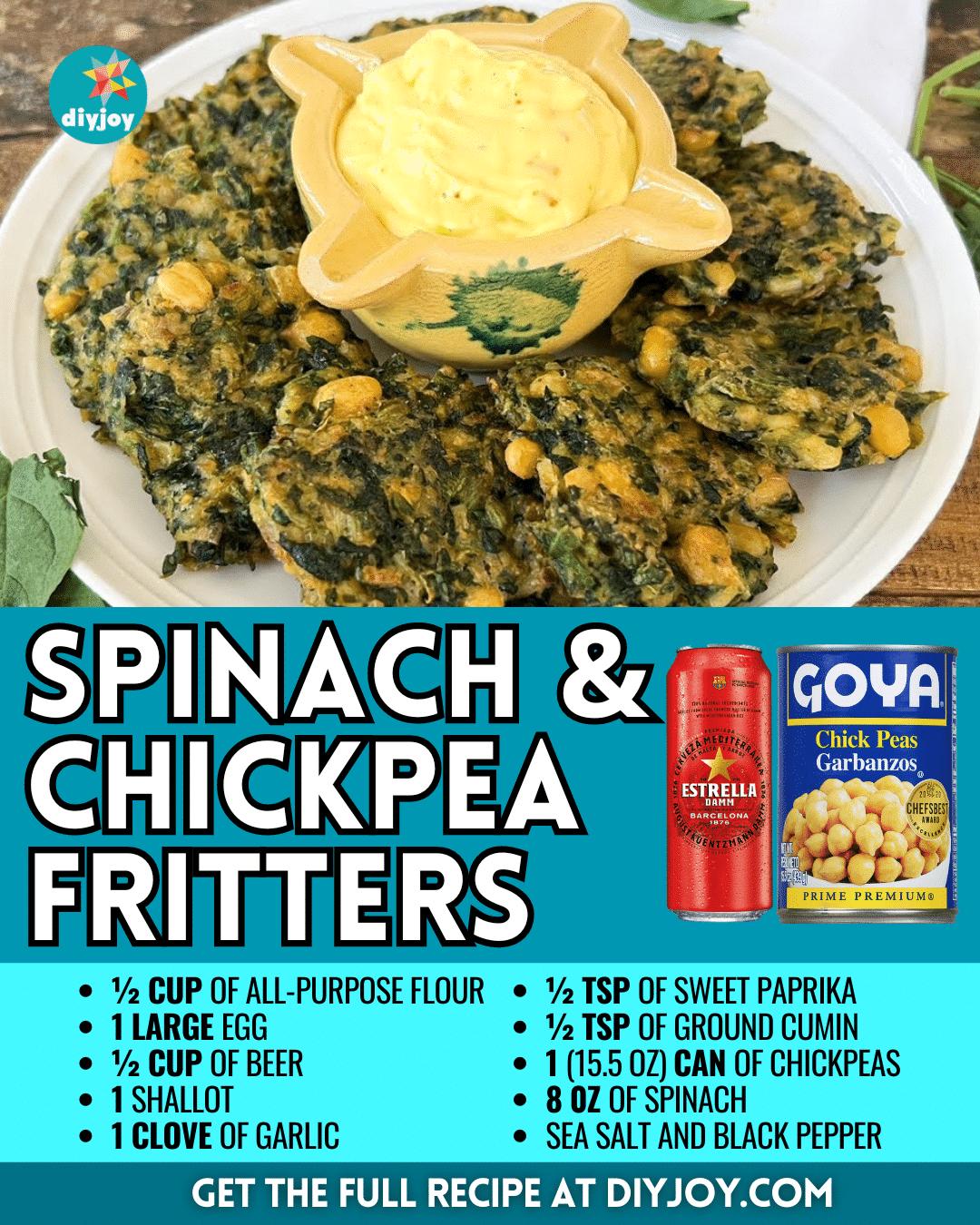Easy-to-Make Spinach & Chickpea Fritters