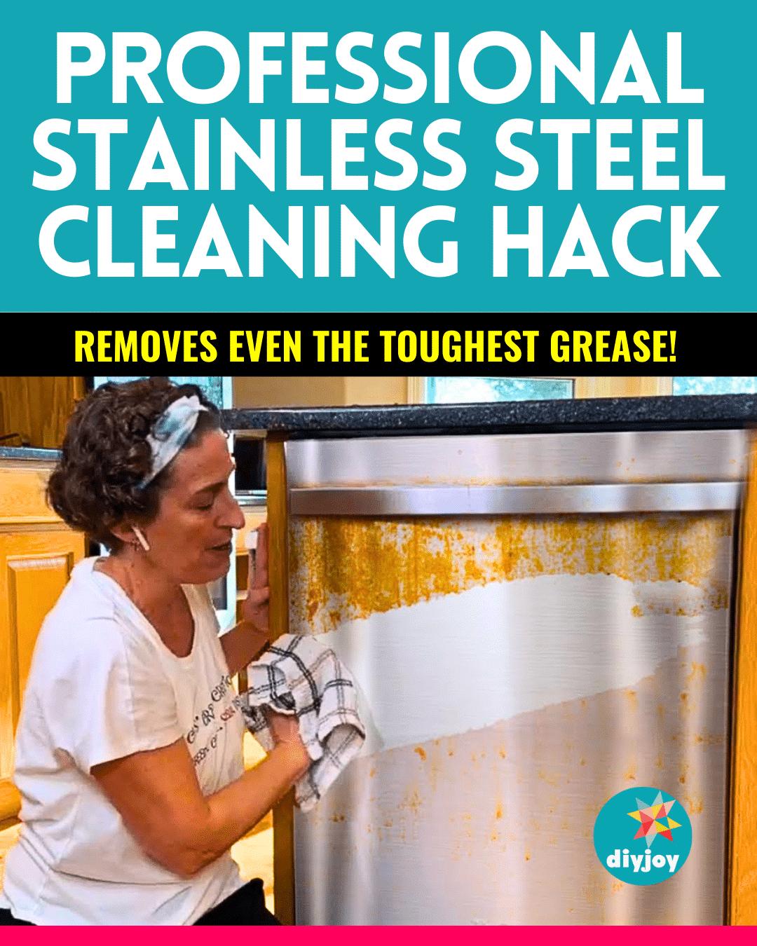 Easy Streak-Free & Shiny Stainless Steel Cleaning Hack