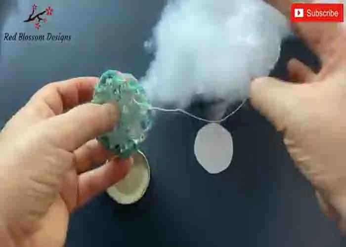 Stuffing the wrist pin cushion with cotton filling