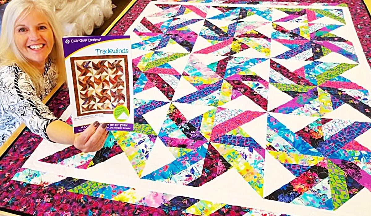 Jelly Roll Tradewinds Quilt With Donna Jordan