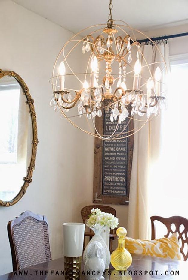 DIY Lighting Ideas and Cool DIY Light Projects for the Home. Chandeliers, lamps, awesome pendants and creative hanging fixtures, complete with tutorials with instructions | Restora