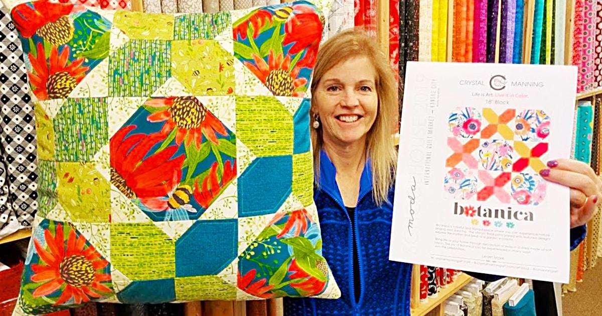 Botanica Pillow With Free Pattern By Donna Jordan