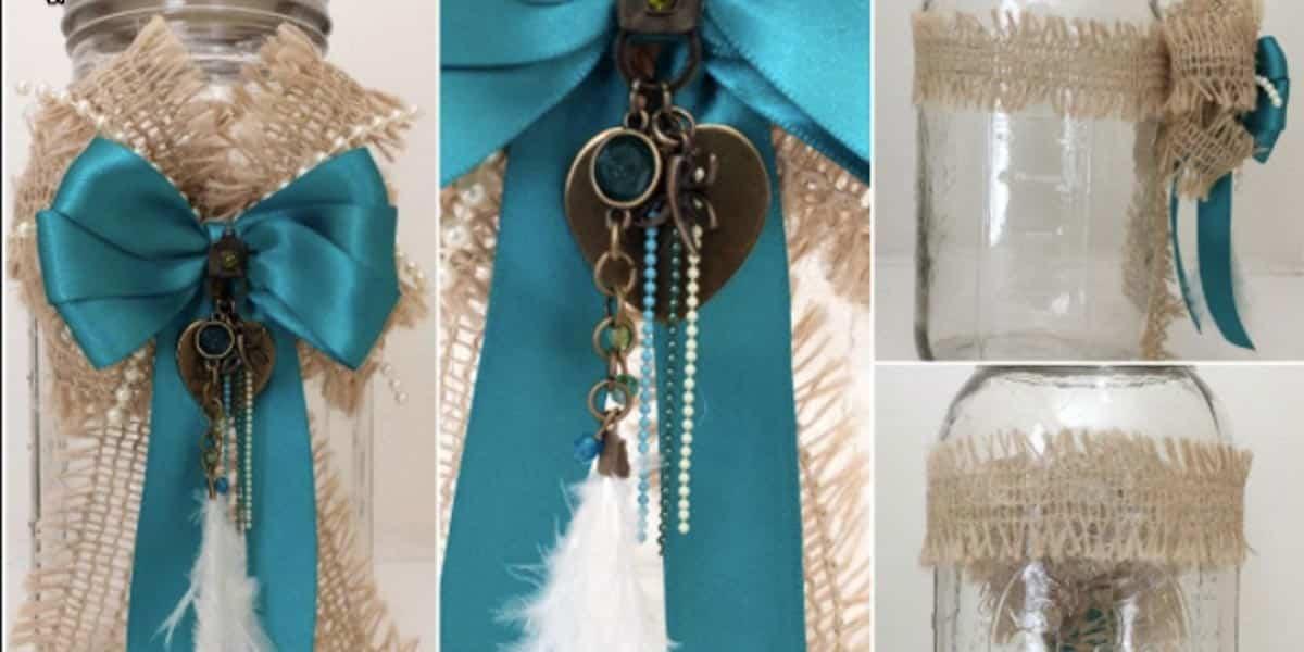 She Shows You How To Fabulously Decorate A Mason Jar…So Elegant!