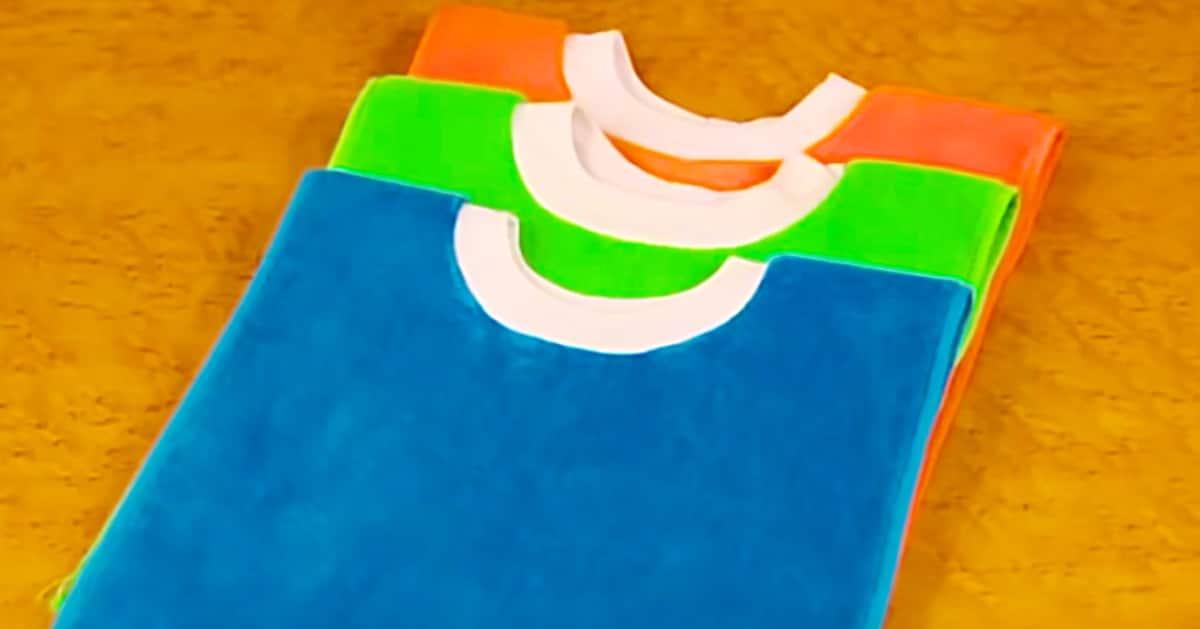 Turn Towels Into Pullover Baby Bibs