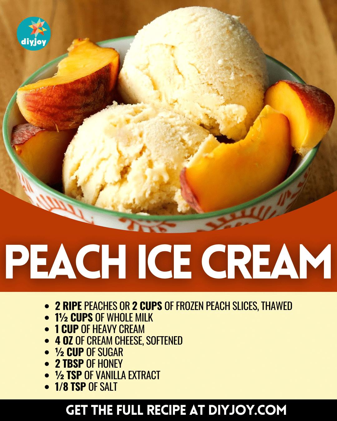 How to Make Peach Ice Cream
