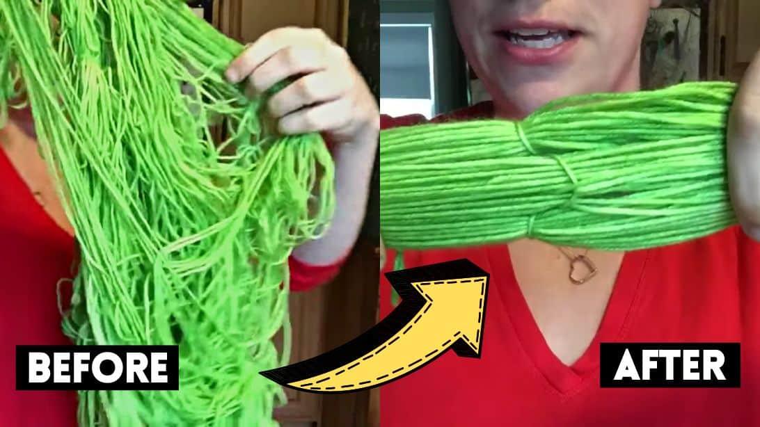 How To Untangle A Skein Of Yarn In 1 Minute