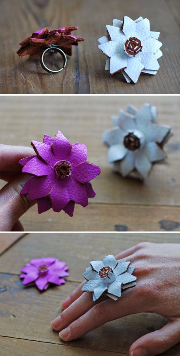 Leather Flower Rings, a favorite pick from this list and an idea worth trying before buying something new