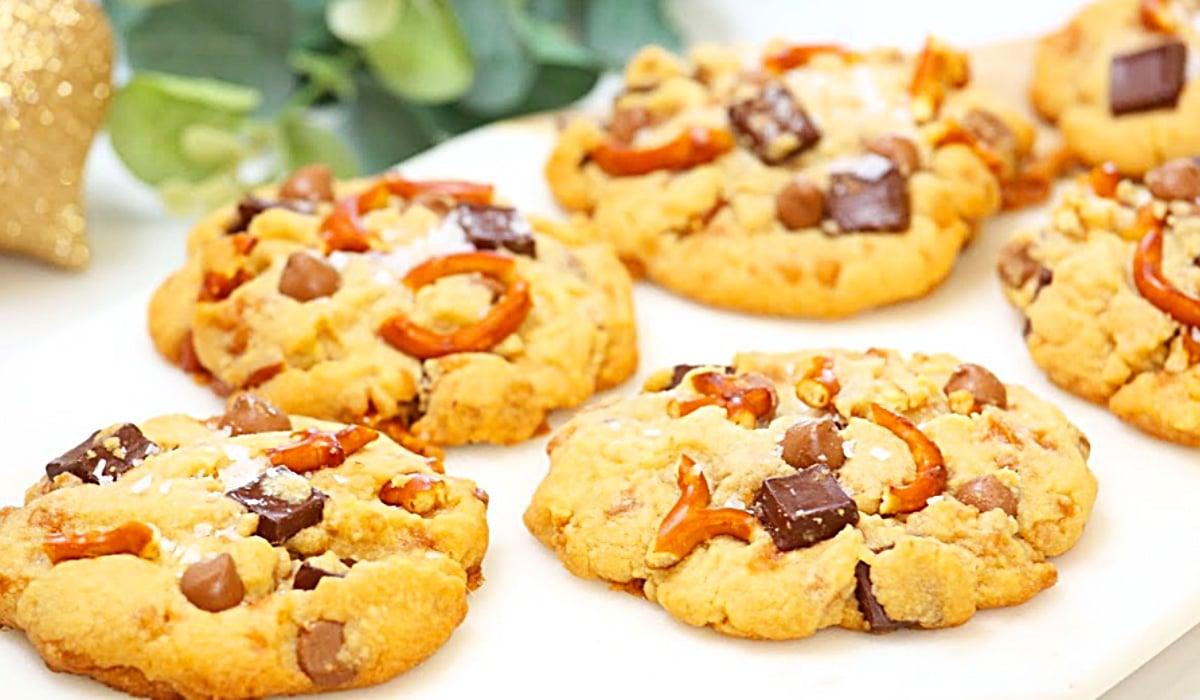 Pretzel Toffee Chocolate Chip Cookies Recipe