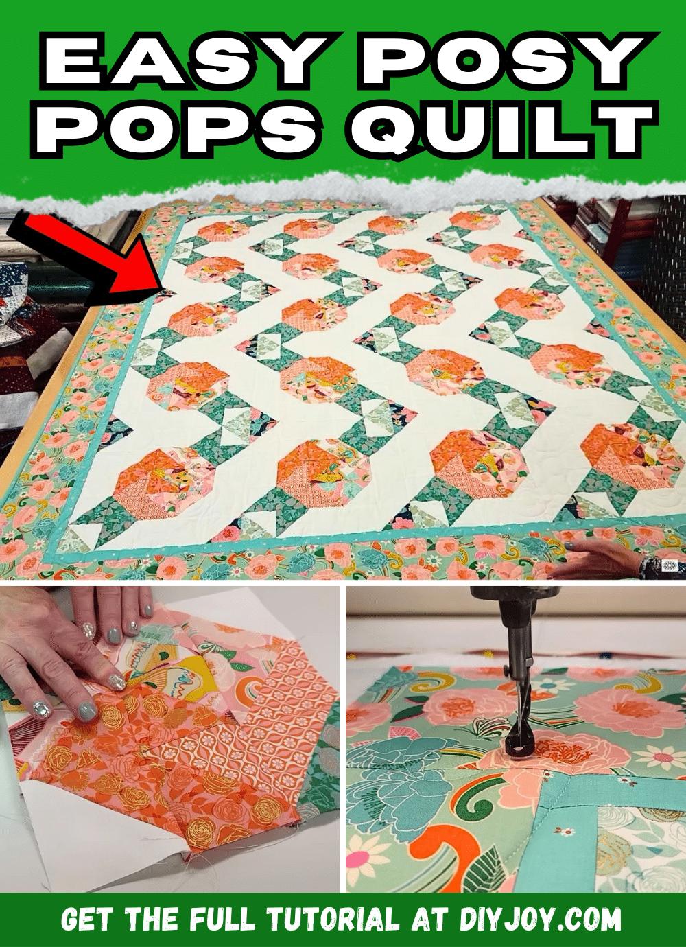 easy posy pops quilt tutorial