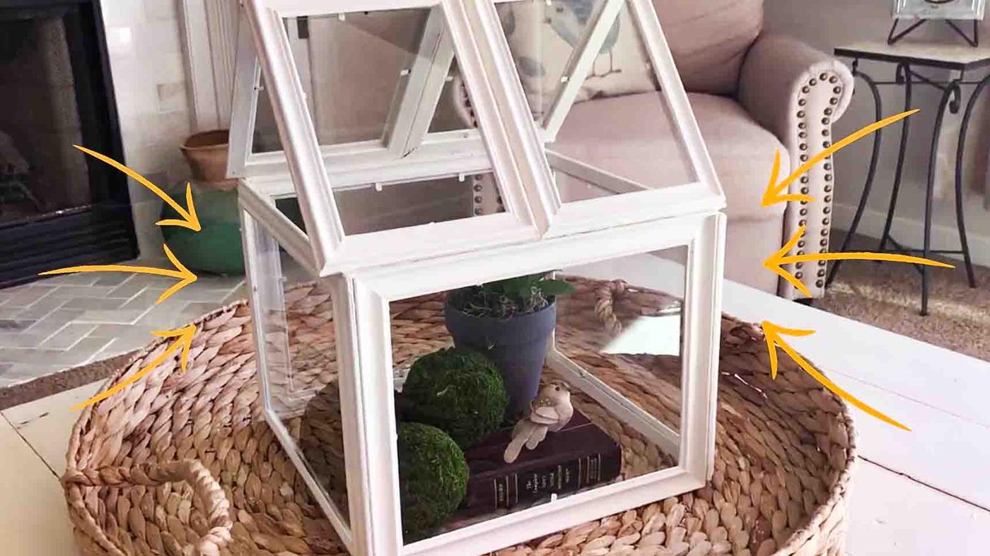 DIY Dollar Tree Farmhouse Terrarium