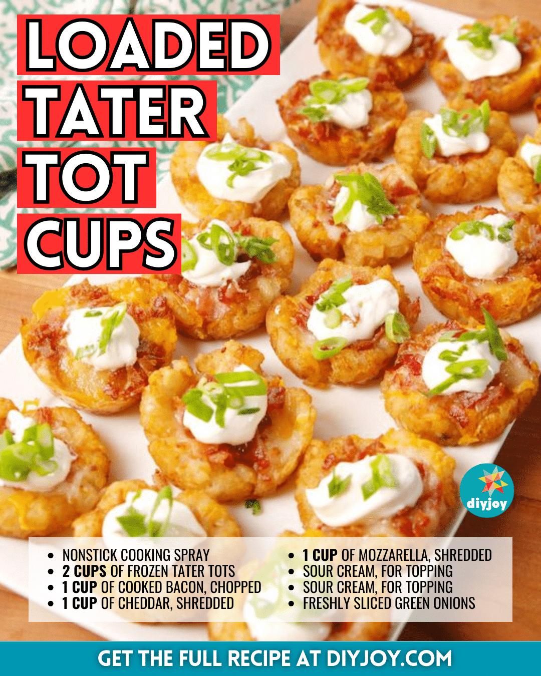Easy Loaded Tater Tot Cups Recipe
