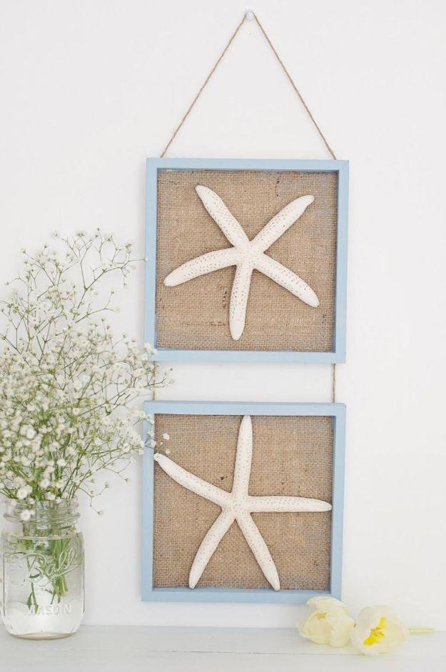 Burlap Nautical Wall Decor, an easy burlap decor idea worth saving for later and worth recreating for the season