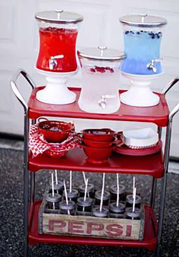 Labor Day Party DIY Decor Ideas - Easy Patriotic Decor - DIY Projects & Crafts by Sueeye at