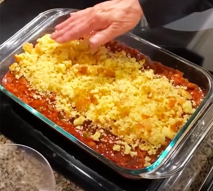 Cornbread Baked Bean Casserole - Paula Deen Recipes - Southern Cooking