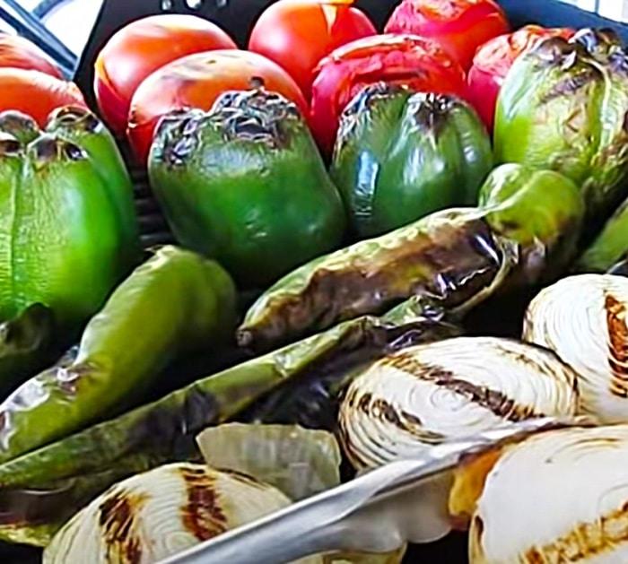 Grill Vegetables To Make Fire Roasted Hot Sauce