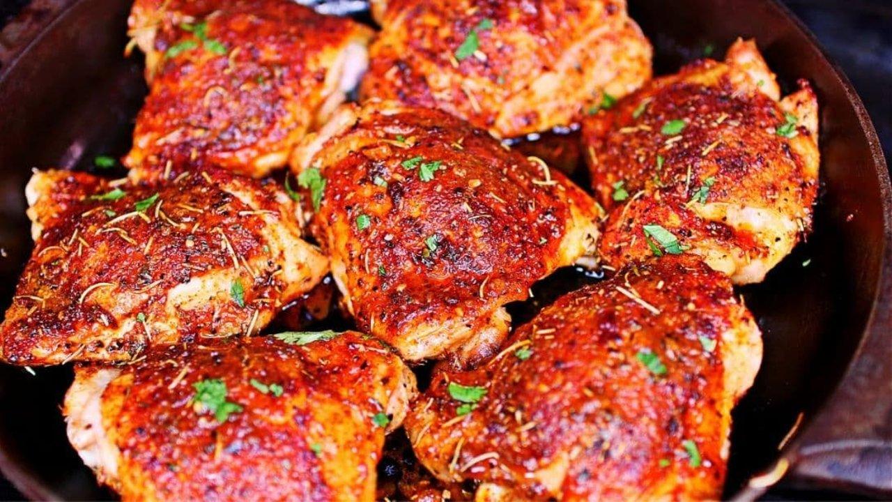 Juicy Cajun Butter Baked Chicken Thighs Recipe