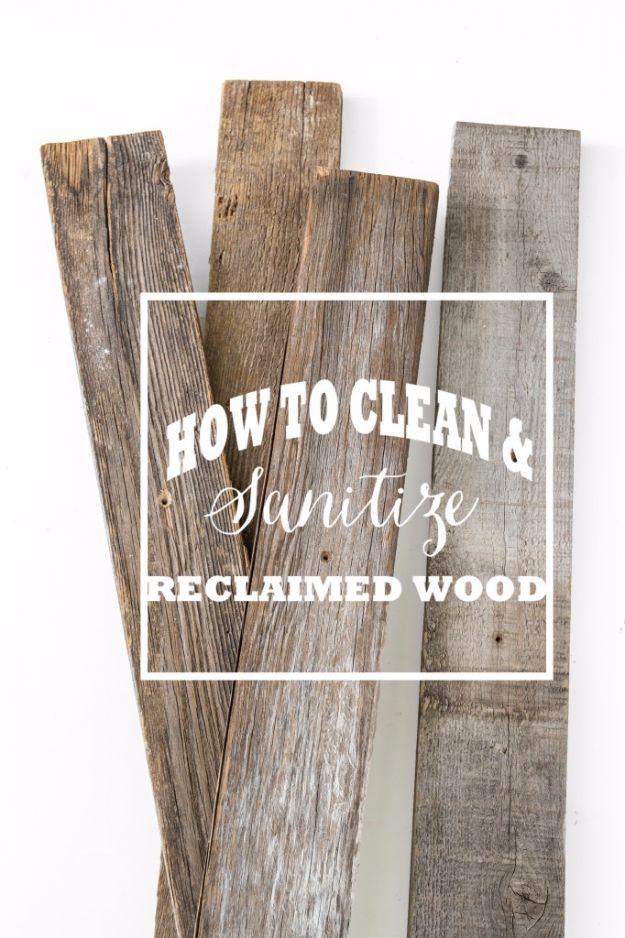 Cool Woodworking Tips - Clean And Sanitize Reclaimed Wood - Easy Woodworking Ideas, Woodworking Tips and Tricks, Woodworking Tips For Beginners, Basic Guide For Woodworking - Refin