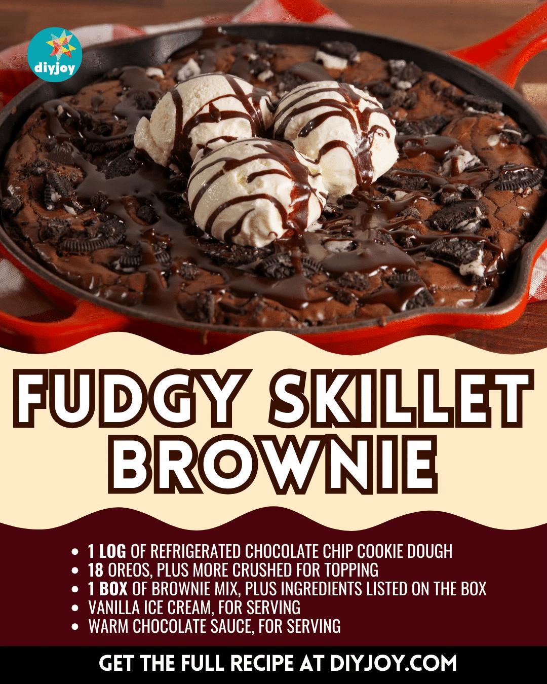 Easy-To-Make Fudgy Skillet Brownie