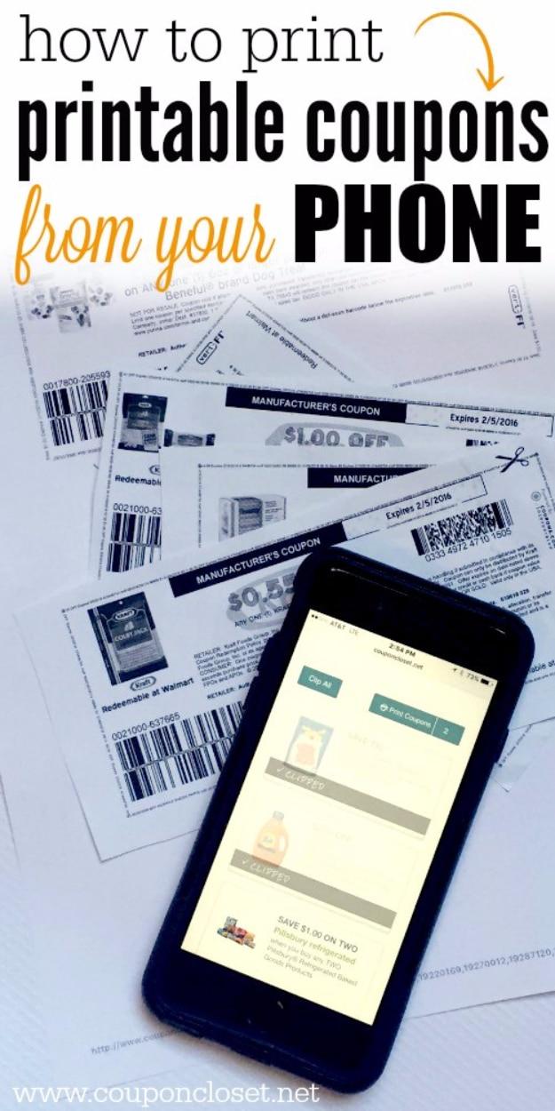 Print Printable Coupons from Phone, flexible enough to adjust as you go and a satisfying finish for not much work