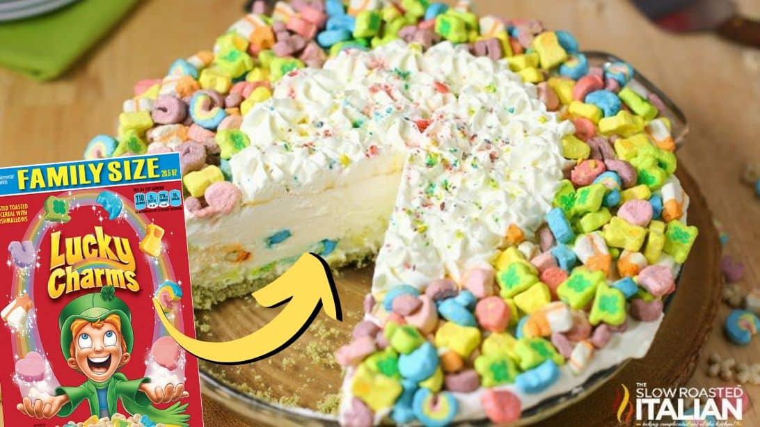 Easy No-Bake Lucky Charms Icebox Pie Recipe