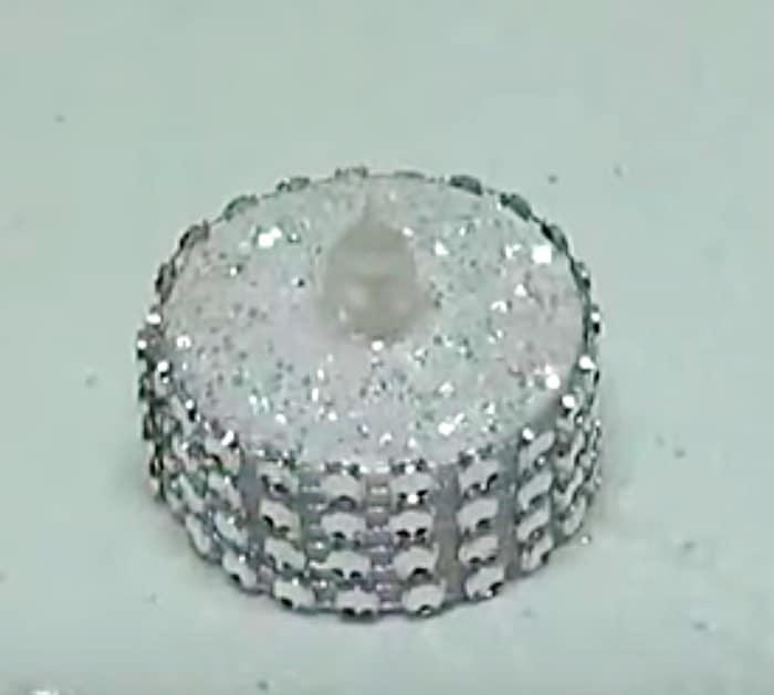 Learn to make these DIY faux candle ornament luminaries for the Christmas Tree