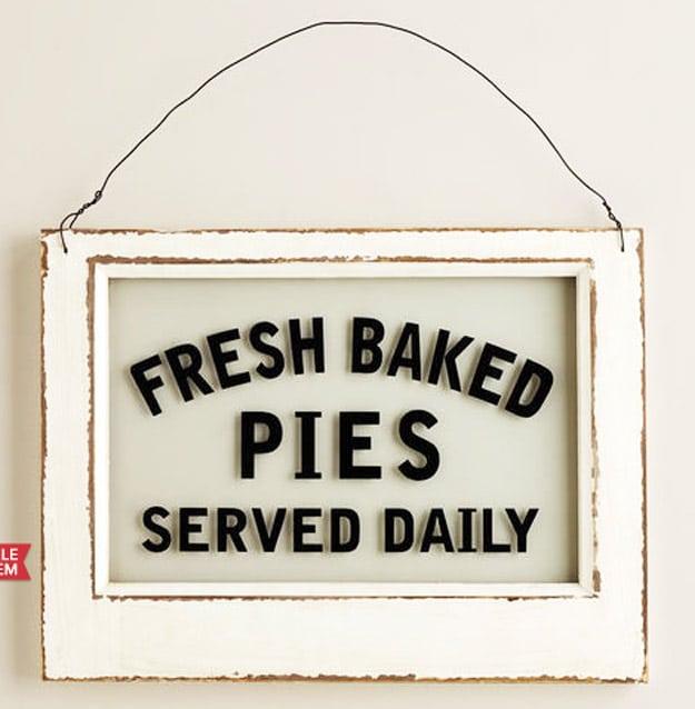 World Market Knock-Off Sign, one of the best designer knockoff ideas on this list and easy on a budget