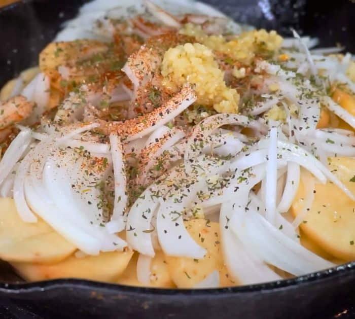 Southern Skillet Sauteed Potatoes Ingredients