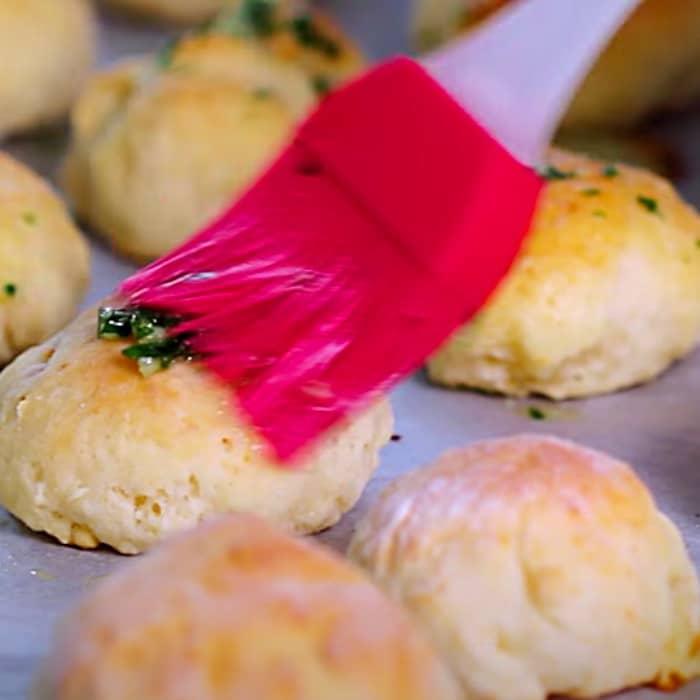 How To Make Cheese Stuffed Homemade Rolls - Easy Roll Recipe - Side Dish Ideas