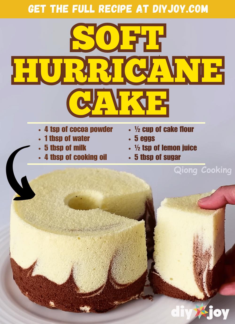 Soft Hurricane Cake Recipe