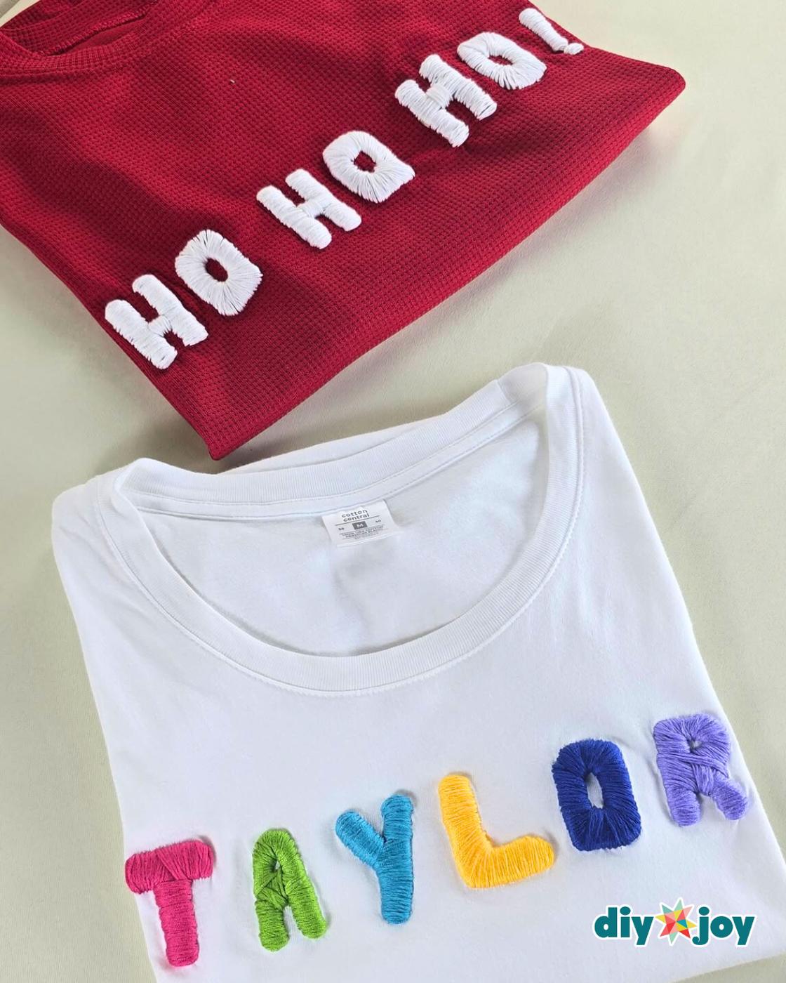 Easy T Shirt Name Embroidery Hack — cute t-shirt name embroidery