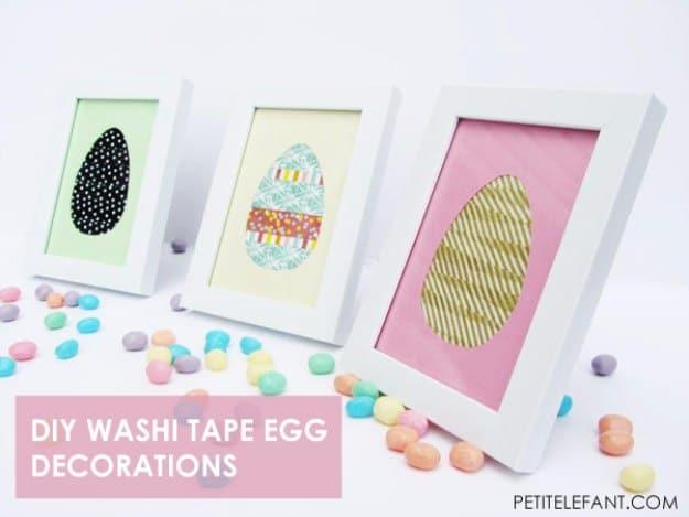 DIY Washi Tape Egg Decorations, a fun project the whole family can help with and one of the best picks on this list