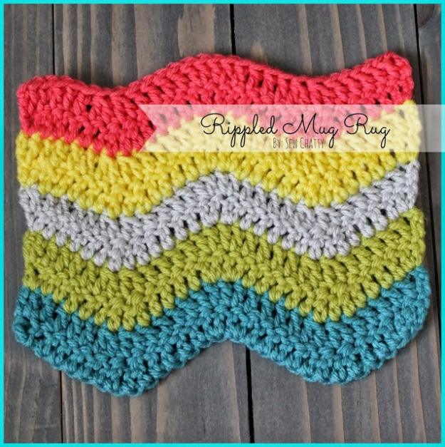Rippled Mug Rug, a handmade stitch project, easy to scale up for a whole batch and a keepsake worth handing down