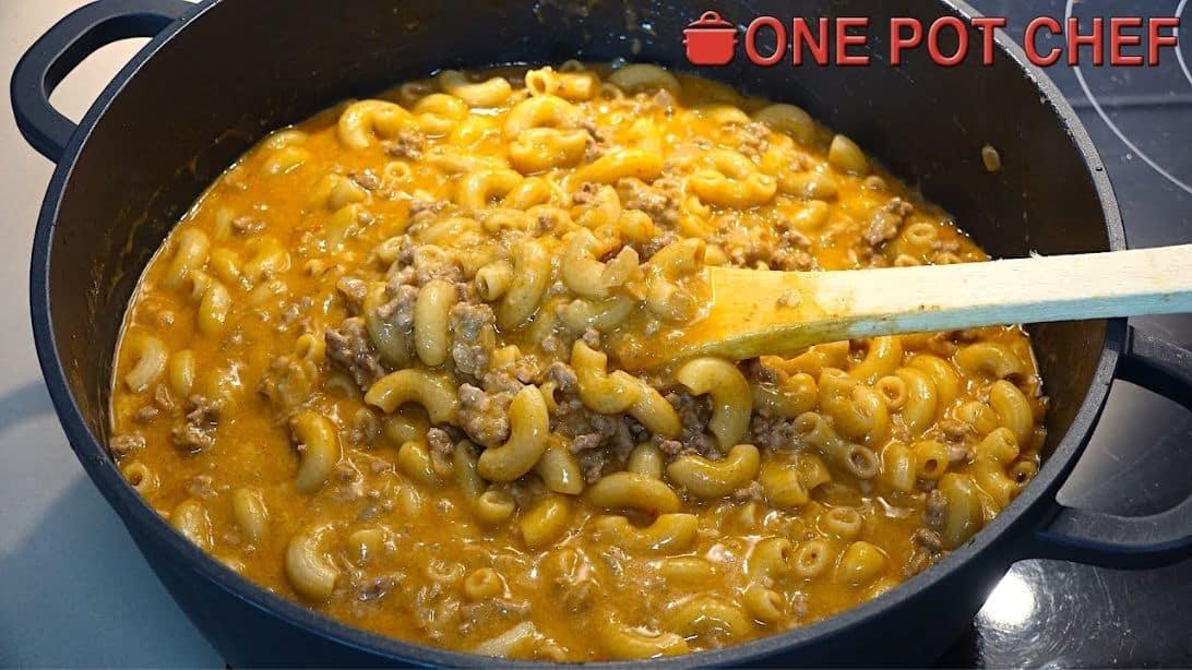 Easy One-Pot Cheesy Beef Taco Pasta Recipe