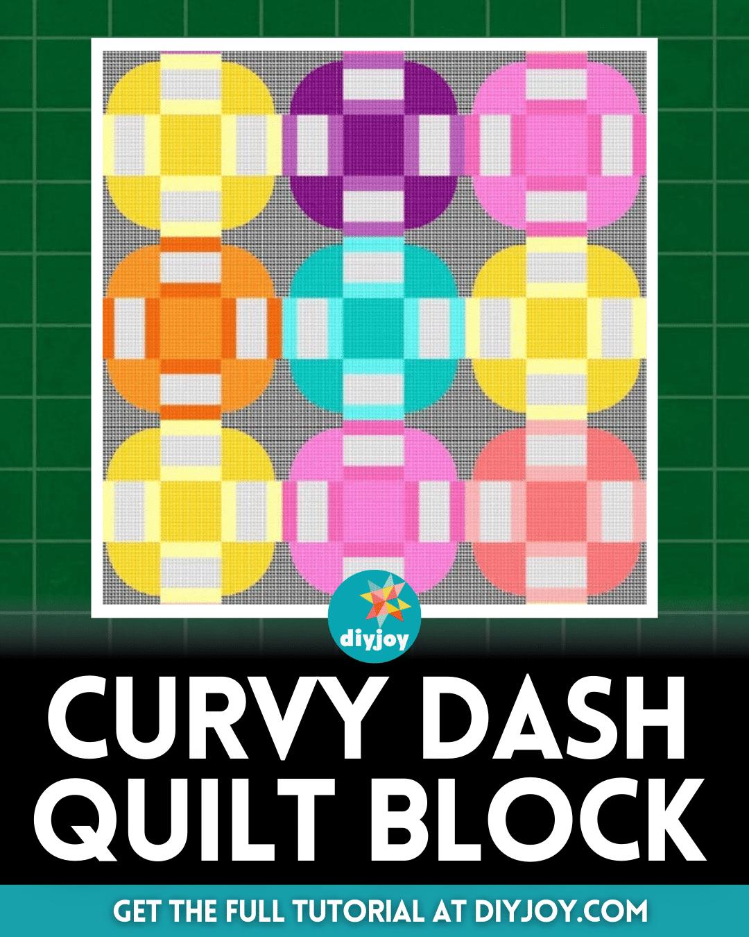 How to Make a Curvy Dash Quilt Block