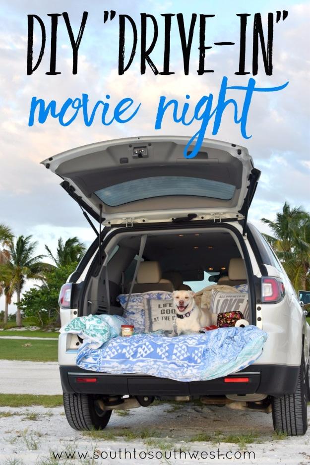 DIY Drive In Movie Night, low effort but it never feels thrown together and a memory worth more than a fancy reservation