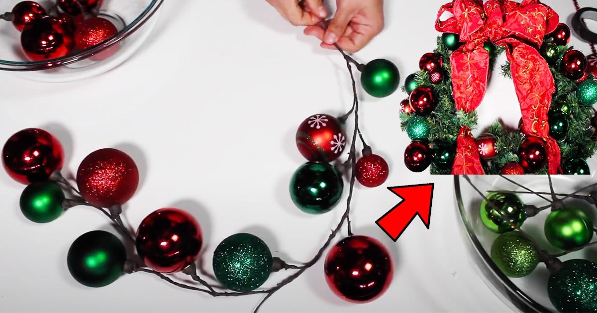 Dollar Tree DIY Ornament Garland